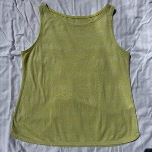 Eileen Fisher green-yellow tank top